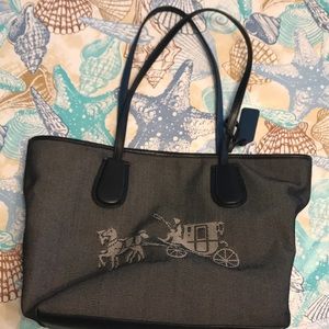 Authentic coach soft woven material